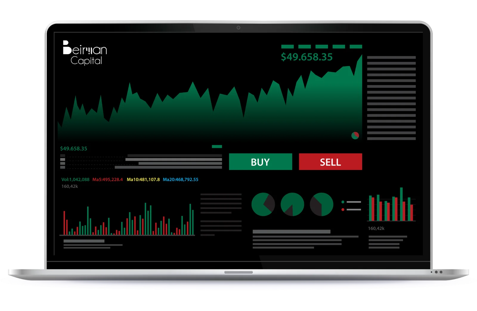 Beirman Capital web trader laptop